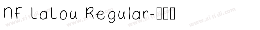 NF LaLou Regular字体转换
